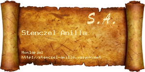 Stenczel Anilla névjegykártya
